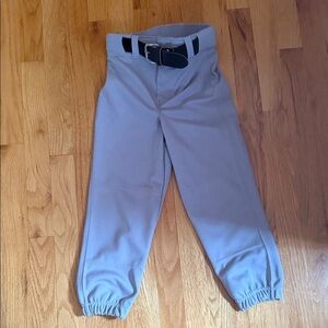 Kids Gray Sweatpants with Belt